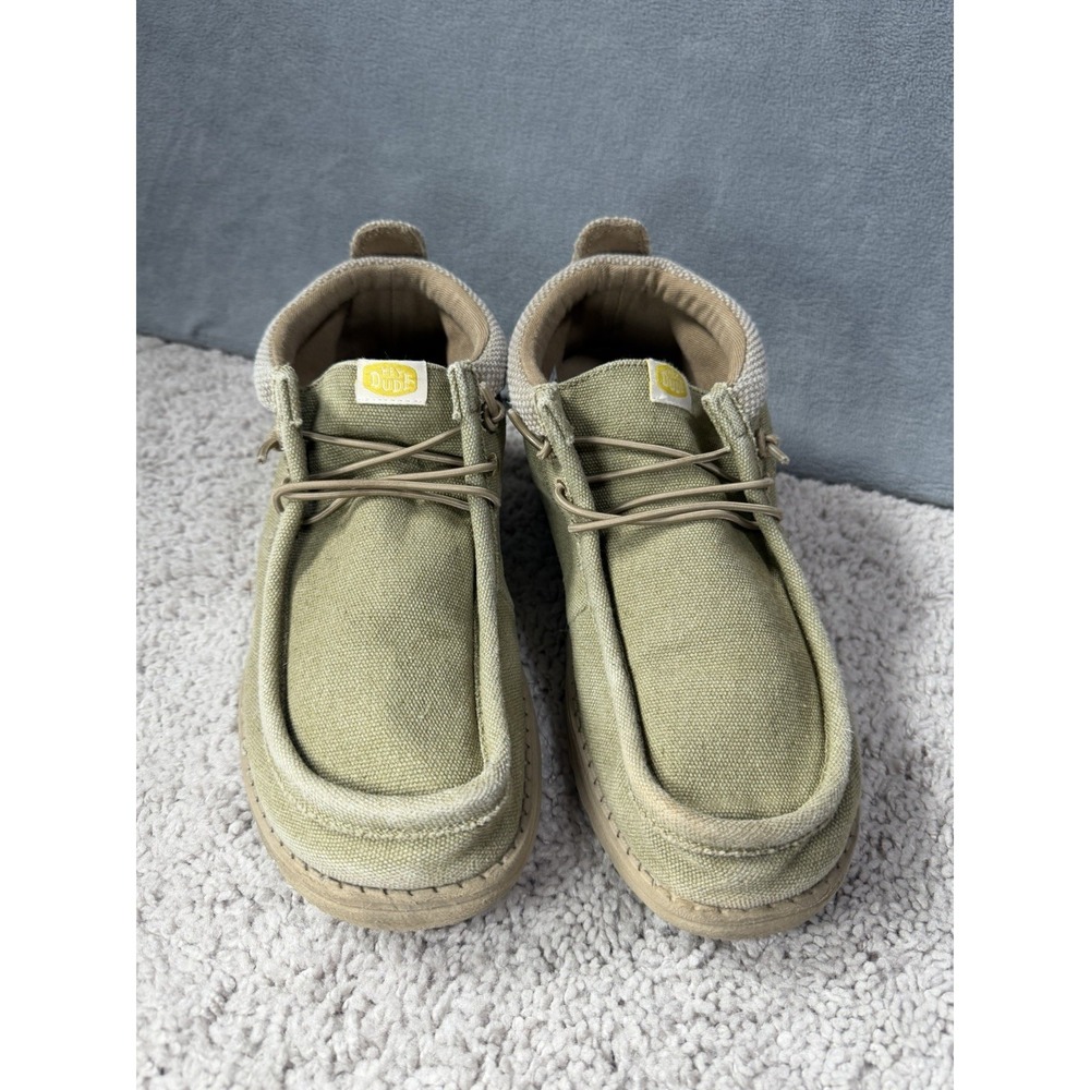 Hey Dude Wally Mid Salt N Stone Men's Shoes Boots Dusty Olive/Tan Size 8 Casual‎